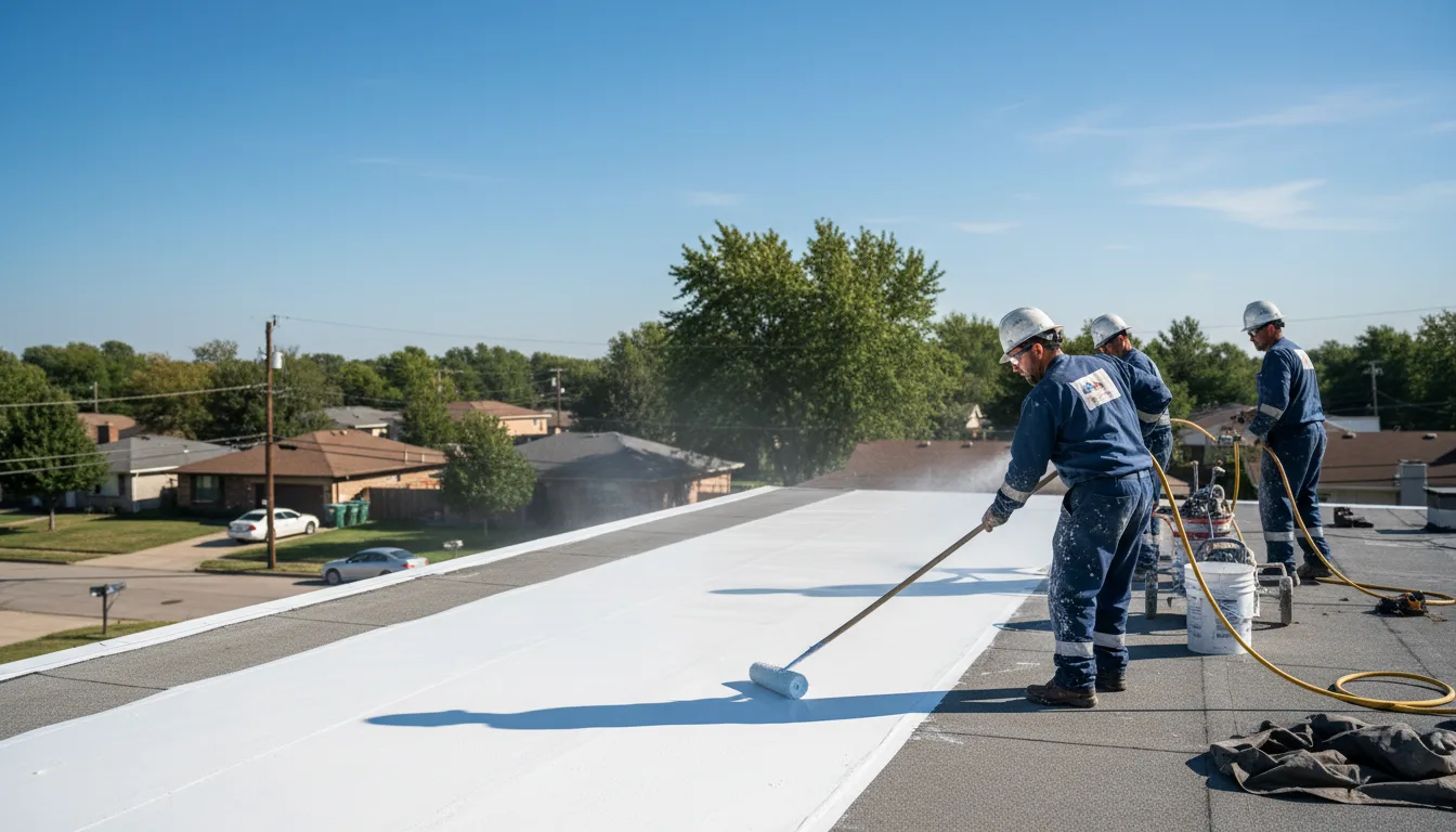 Commercial roof coating in Irons, MI near me